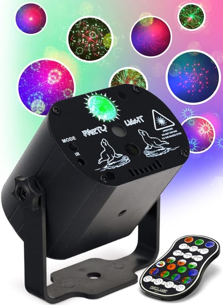 CHEROY Party Light - Discolamp - Lichteffect - Stroboscoop - LED - Laser Op Geluid - Feestverlichting - Draadloos - Met Afstandsbediening