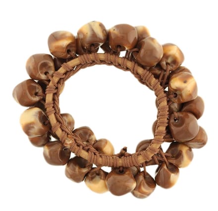 Behave Dames elastische armband bruin