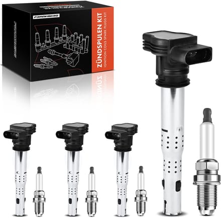 Frankberg 4x ontstekingsspoel+4x bougie voor VW