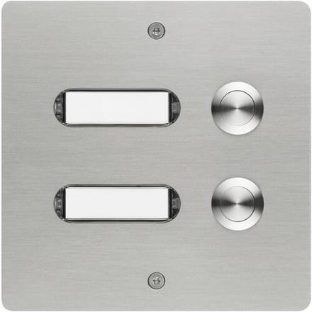 Grothe 55502 Belknop Met naambord RVS V2A
