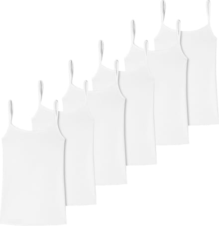 uncover by Schiesser Dames spaghettitop 6 pack Cotton