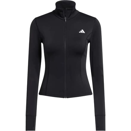 Adidas Performance Optime Essentials Jack Met Lange Ritssluiting - Dames - Zwart