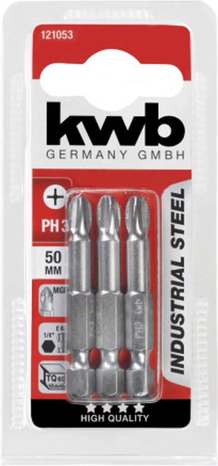 3 SCHROEFBITS 50 MM PH 3 KAART