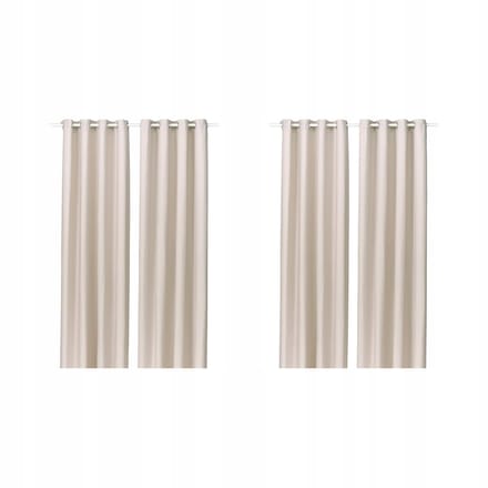 Verduisterende Gordijnen, 2 stuks, Beige, 145x300 cm