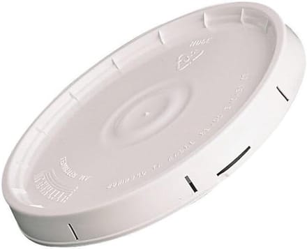 Emmer Deksel - Plas Deksel - Verf Klussen - Duurzaam Kunststof - 5 Gallon - Wit