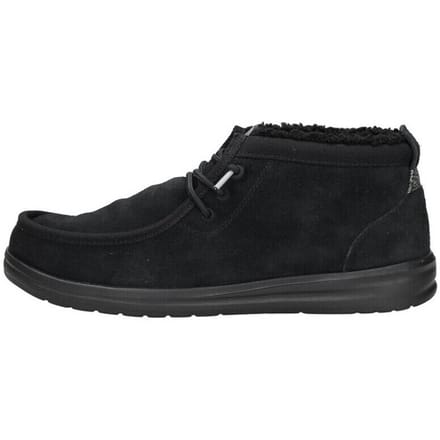 HEYDUDE - Wally Mid GripR Warmth Heren Instappers Black/Black - Maat 41