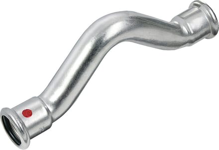 Bonfix Pressfitting staalverzinkt CV Passeerbocht 22 x 22 - 2 x press - (m-profiel)