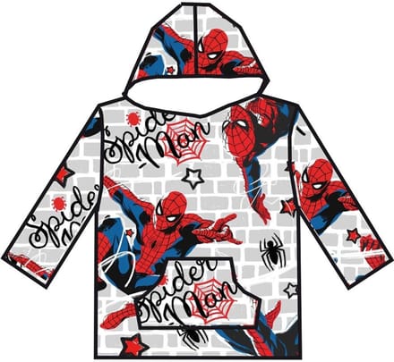 Spiderman hoodie poncho maat XS - L - polyester