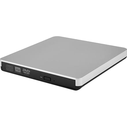 USB3.0 Extern Blu-Ray-station Externe dvd-recorder BD-RE CD/DVD-RW-schrijver Draagbare Blu-ray-brander zilver