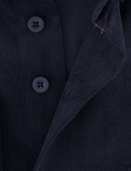 Overhemd Eden Valley corduroy donkerblauw