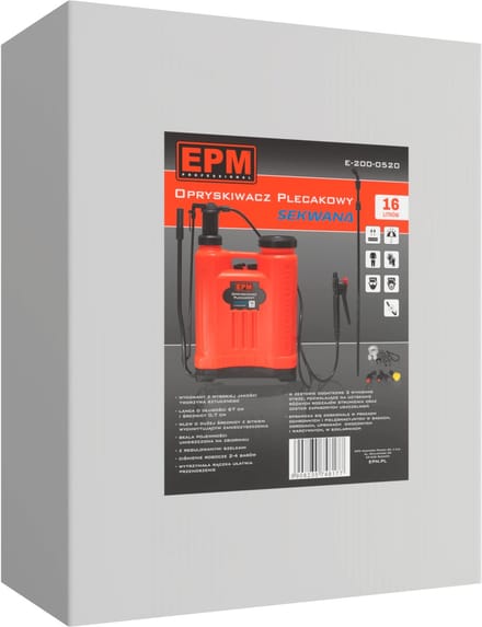EPM Sekwna - Rugspuit - 16L - Kunststof - Met Verstelbare Sproeier