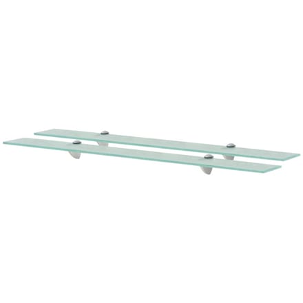 vidaXL - Schappen - zwevend - 2 - st - 90x10 - cm - 8 - mm - glas