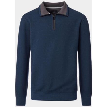CASA MODA comfort fit sweat schipperstrui - blauw - donkerblauw