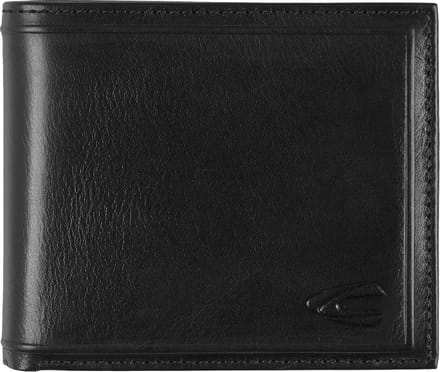 camel active Leren Portemonnee Wood Jeans Wallet Black Zwart