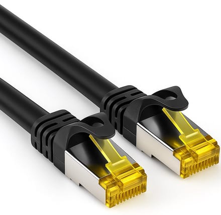 Cat 7 - S/FTP - Netwerkkabel - Patchkabel - Afgeschermd - 10 Gbps - 3 meter – Zwart - Allteq