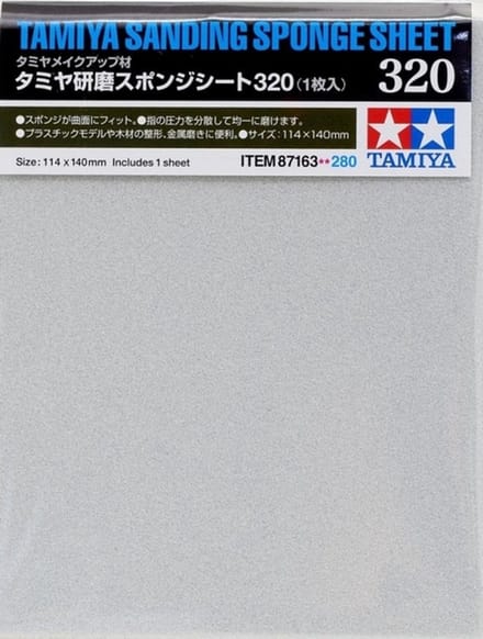 Tamiya 87163 TAMIYA Schuurspons korrel 320
