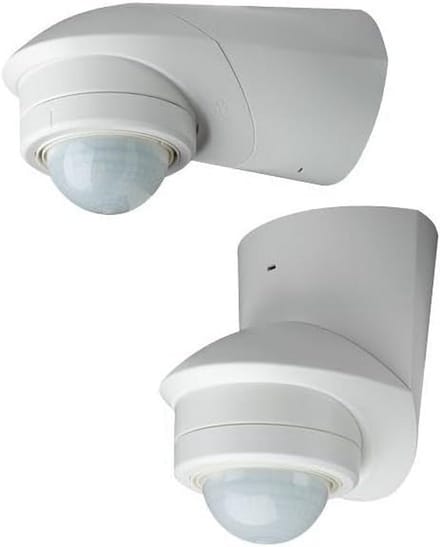 Bewegingsmelder 230 V opbouw IP55 120° wit