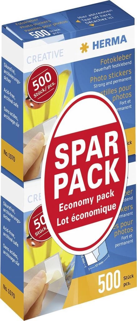 HERMA Foto Stickers Twin Pack 2x500 stuks