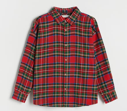 Starry Indigo - Jongens kerst overhemd - Klassiek rood - Check shirt