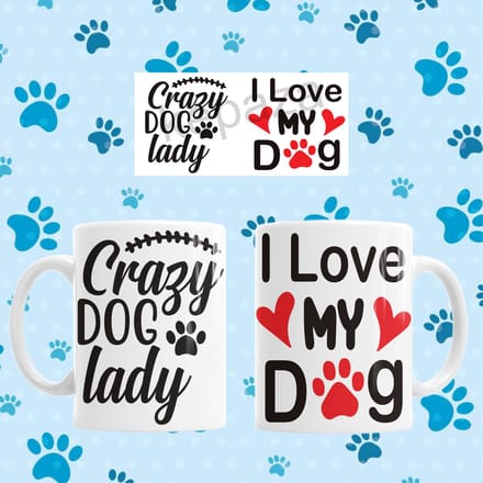 Mok Crazy dog lady (I Love my dog/s)