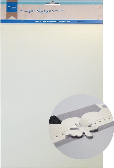 Marianne Design Decorations Pearl Paper - White