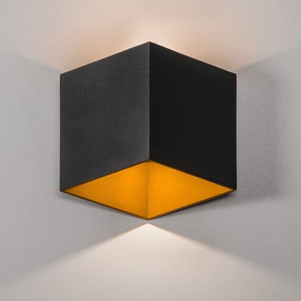 Moderne Buitenwandlamp up down Zwart IP65 incl. LED - Garleds Bellis