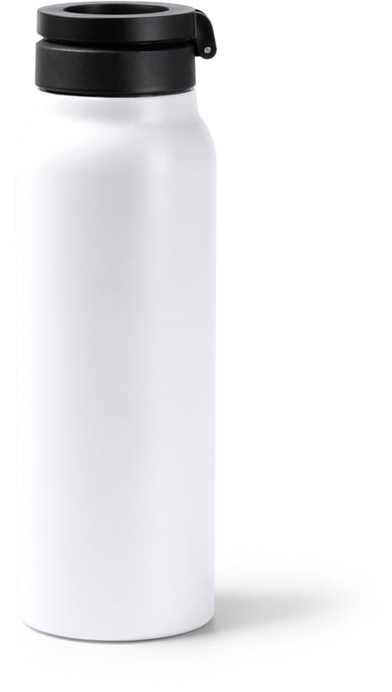 Dubbelwandige RVS Thermosfles. 750 ml kleur Wit Heydud 1787