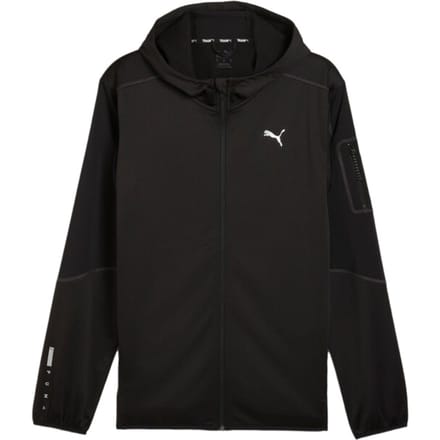 Puma flex panelled jacket in de kleur zwart.