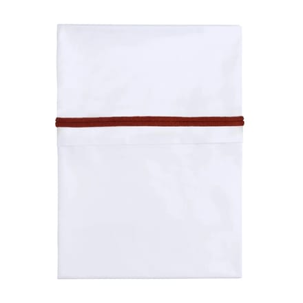 Baby's Only Wieglaken gebreide bies - Brique/Wit - 80x100 cm - 100% egyptisch katoen