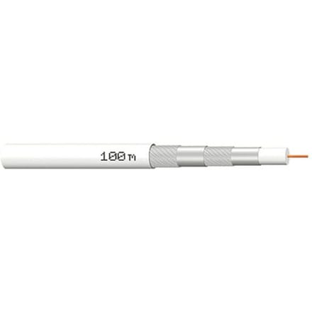MegaSat 100066 Coaxkabel Buitendiameter: 7.2 mm Wit 100 m