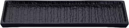 PTMD Schaal Grail - 38x13x2 cm - Aluminium - Zwart