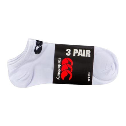 Canterbury Unisex Trainingssokken voor volwassenen (pak van 3) (Wit)