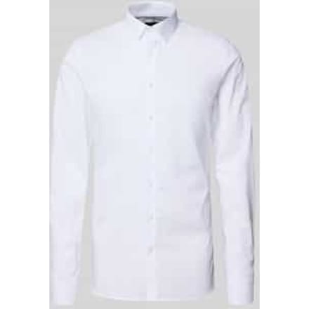 OLYMP No. Six super slim fit overhemd - mouwlengte 7 - wit - Strijkvriendelijk - Boordmaat: 41