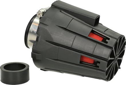 Mezoly luchtfilter recht Ø28-35mm zwart