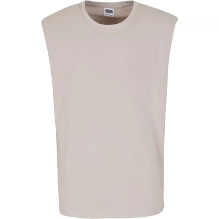 Urban Classics - Open Edge Mouwloos shirt - 5XL - Grijs