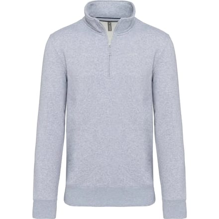 Kariban Sweater met ritshals K487 - Oxford Grey - L
