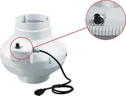 Vents VK buisventilator 125 mm - met Regelaar - 355 m³/h