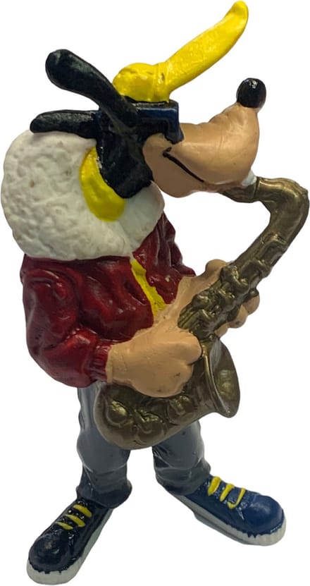 Disney Goofy Speelfiguur – Goofy als Muzikant met Saxofoon – Bullyland – 10 cm