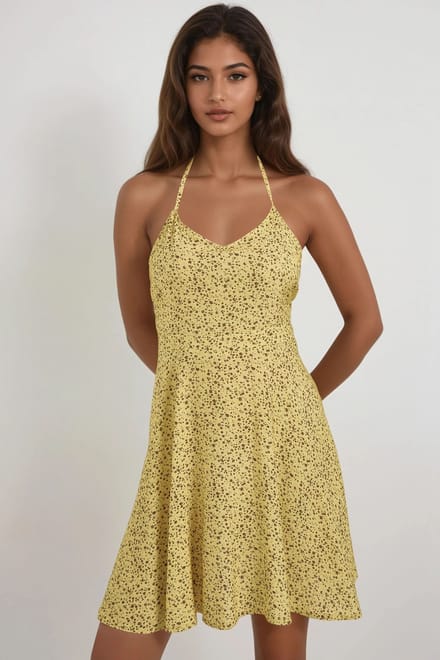 Bloemmotief Mini-jurk