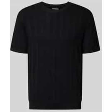 Gebreid shirt van viscosemix met ronde hals