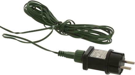 J-Line decoratie krans 20 LED - kunststof - groen - small