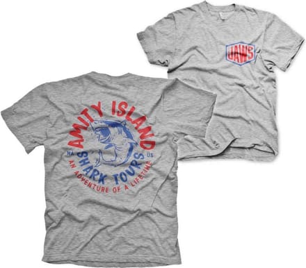 Jaws Heren Tshirt -L- Adventure Of A Lifetime Grijs