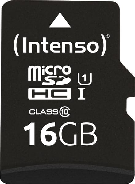Intenso 16GB microSDHC Performance microSD-kaart 16 GB Class 10 UHS-I Waterdicht