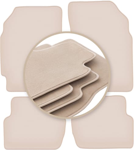 PREMIUM beige vloermatten voor: Chevrolet Spark III M300 hatchback 2009-2015
