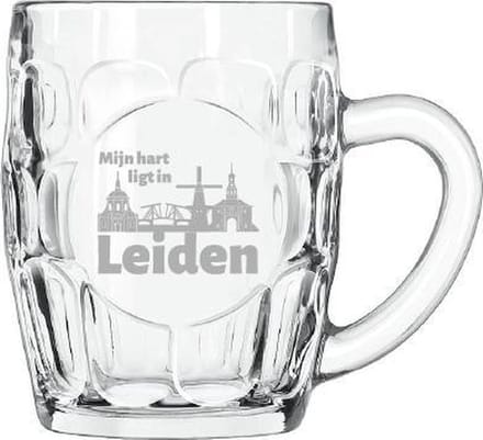 Gegraveerde Bierpul 55 cl Leiden