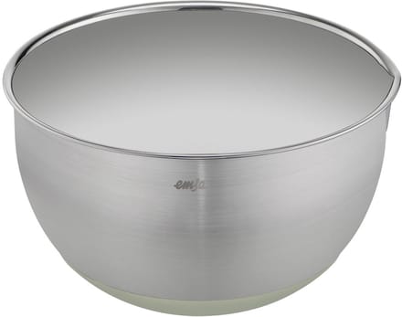 Emsa Prep&Bake mengkom 3L - RVS - Antislip bodem - Met schenktuit - 20cm diameter