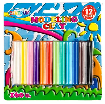 Speelklei 12 verschillende kleuren - klei speelset -