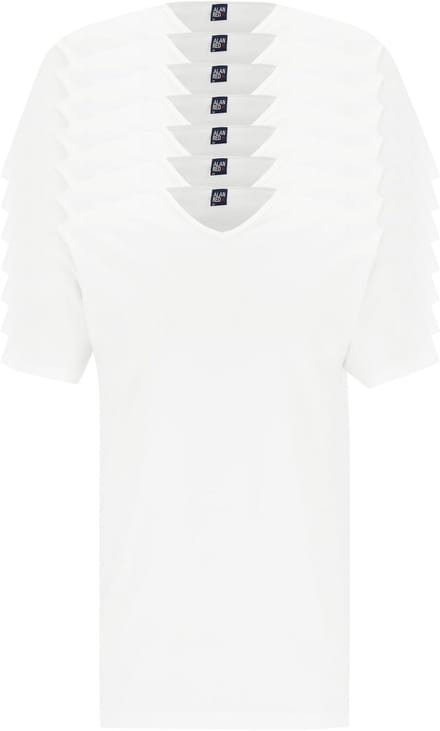 ALAN RED T-shirts VERMONT Gift Box (7-pack) - V-hals - wit