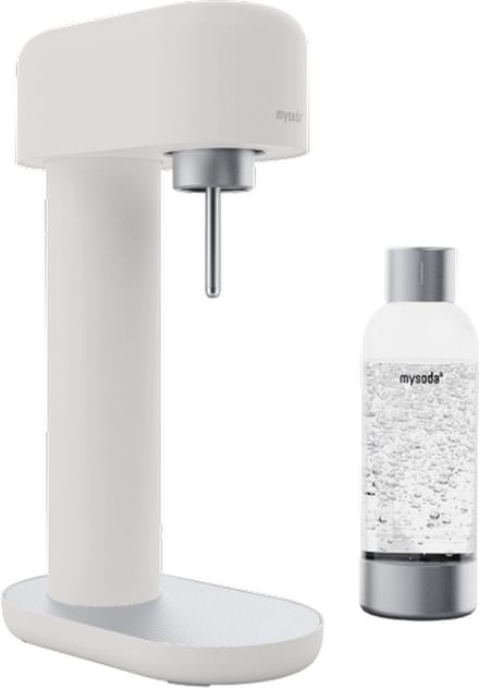 Mysoda Ruby 2 White Silver - aluminium, design bruiswatertoestel