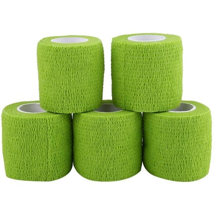 5 Rolls set Waterproof Self Adhesive Bandage Tape Finger Joints Wrap Sports Care(Orange)